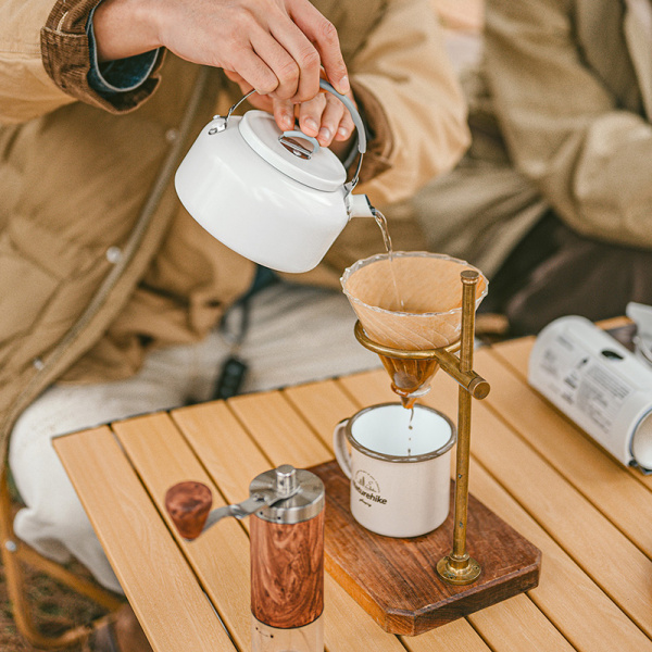 Чайник Naturehike 0,8л., керамическое покрытие, белый