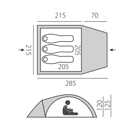 Палатка быстросборная BTrace Glade 3 (Зеленый)