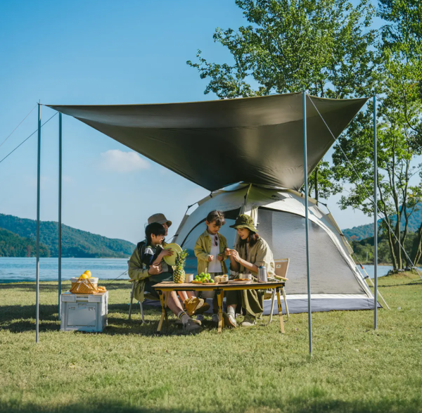 Палатка Naturehike Ango 4-местная, быстросборная, серая