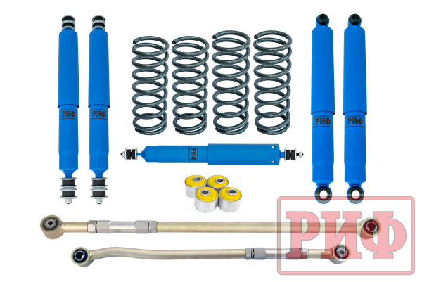 Лифт-комплект РИФ арктический Nissan Patrol Y60 и Y61 до 2000 года лифт 50 мм (правый руль) жесткий