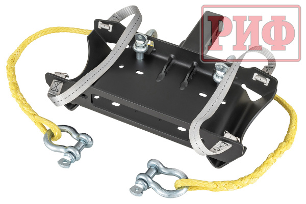 Площадка съёмная РИФ для переносной лебёдки под квадрат, облегчённая, с ручками