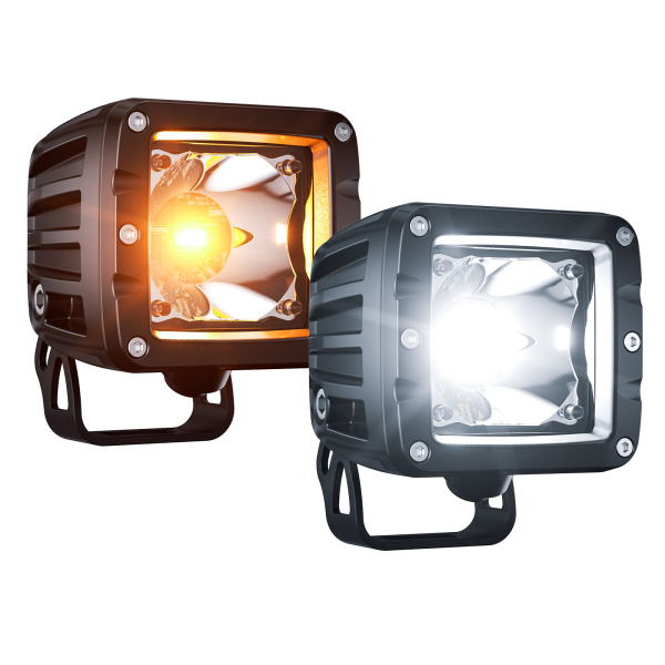 Светодиодные фары дальнего света AURORA 76x76 мм 30W (комплект 2 шт)