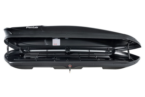 Бокс автомобильный на крышу Pentair COBRA 520L черный глянец, двусторонний