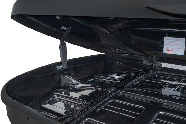 Бокс автомобильный на крышу Pentair CARAVAN 600L черный глянец, двусторонний